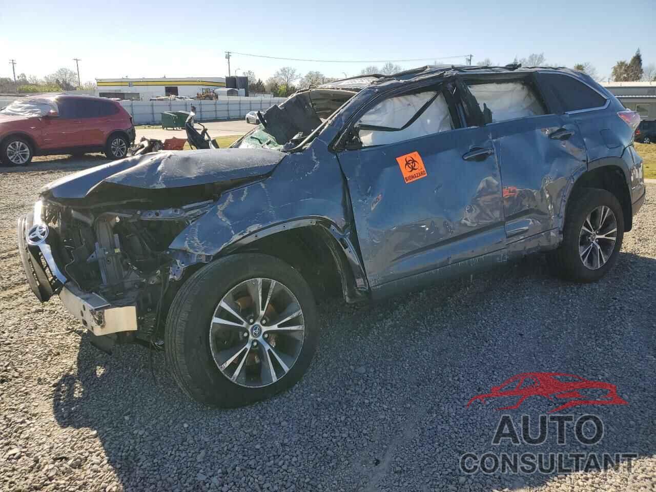TOYOTA HIGHLANDER 2016 - 5TDJKRFH5GS310331