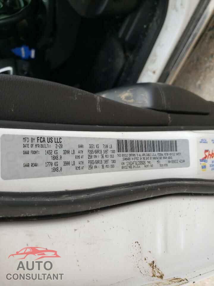DODGE DURANGO 2020 - 1C4SDHFT6LC285626