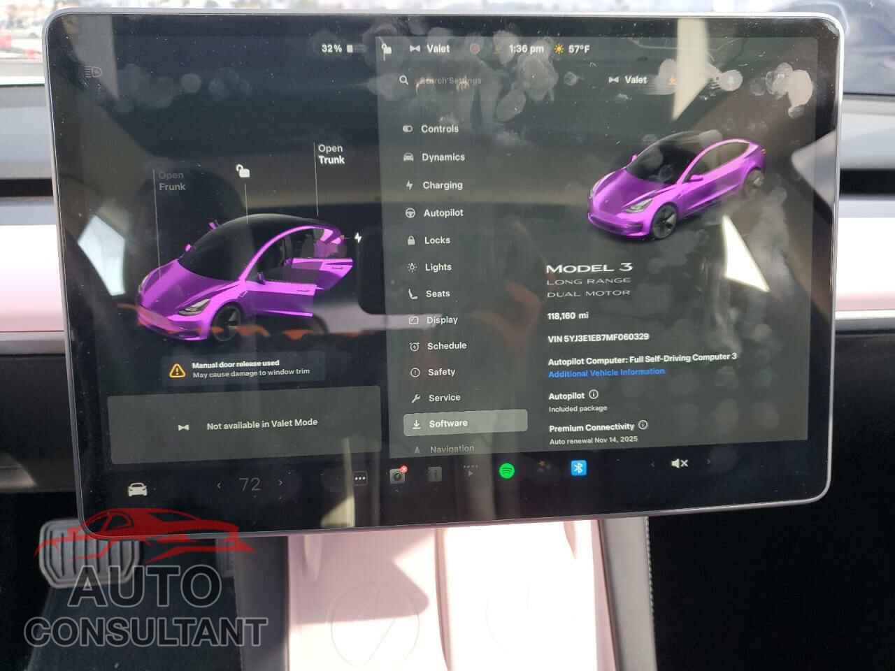 TESLA MODEL 3 2021 - 5YJ3E1EB7MF060329
