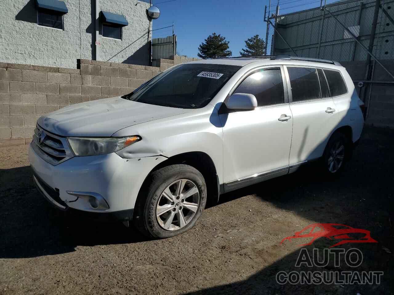 TOYOTA HIGHLANDER 2012 - 5TDBK3EH2CS150051