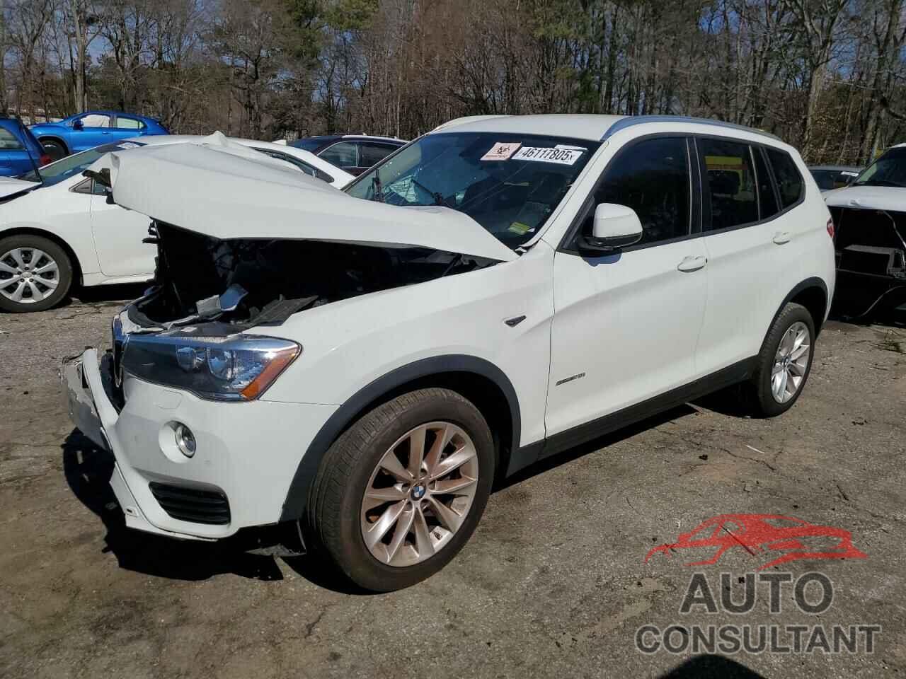 BMW X3 2017 - 5UXWZ7C55H0U46588