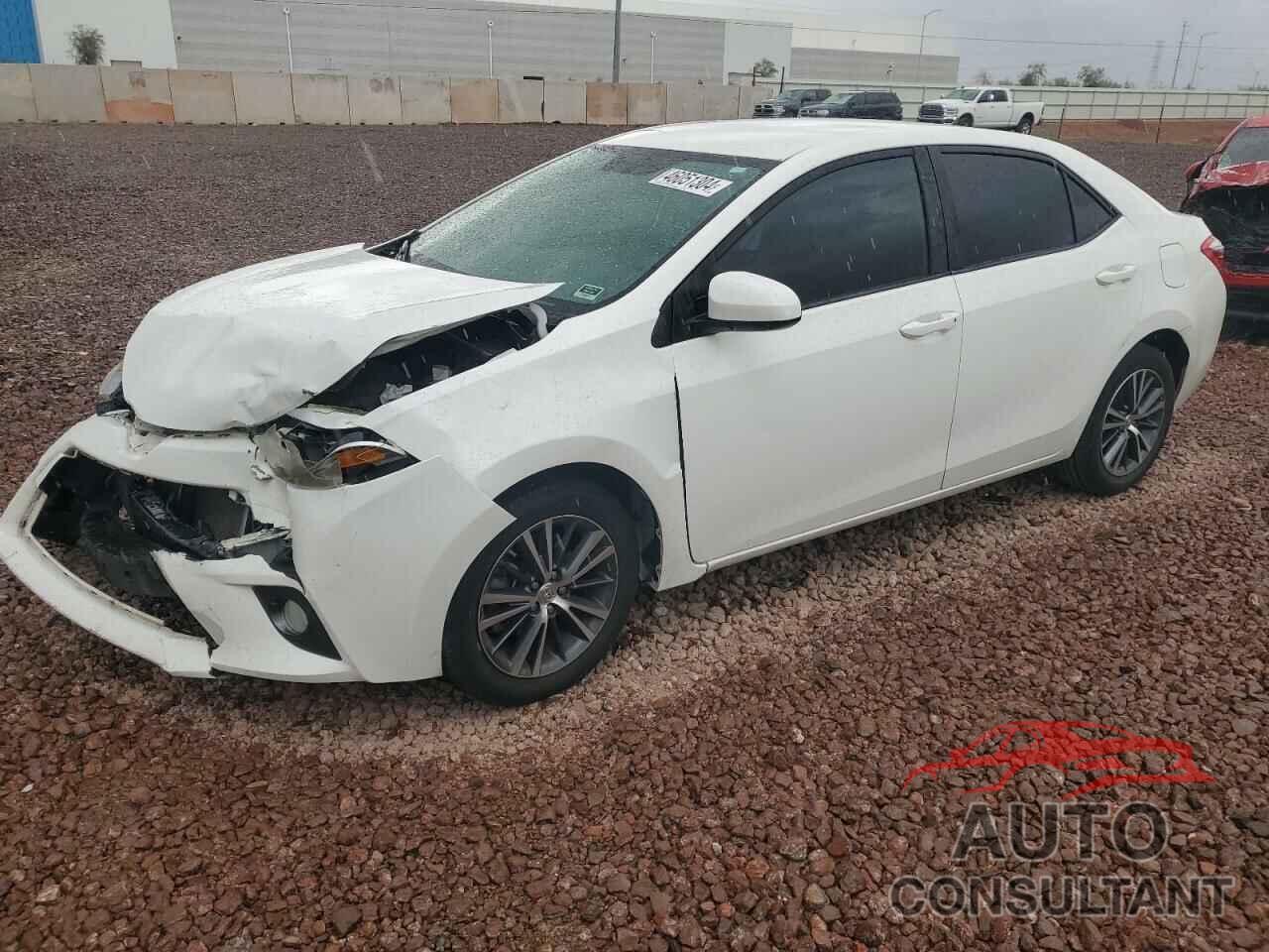 TOYOTA COROLLA 2016 - 2T1BURHE3GC598618