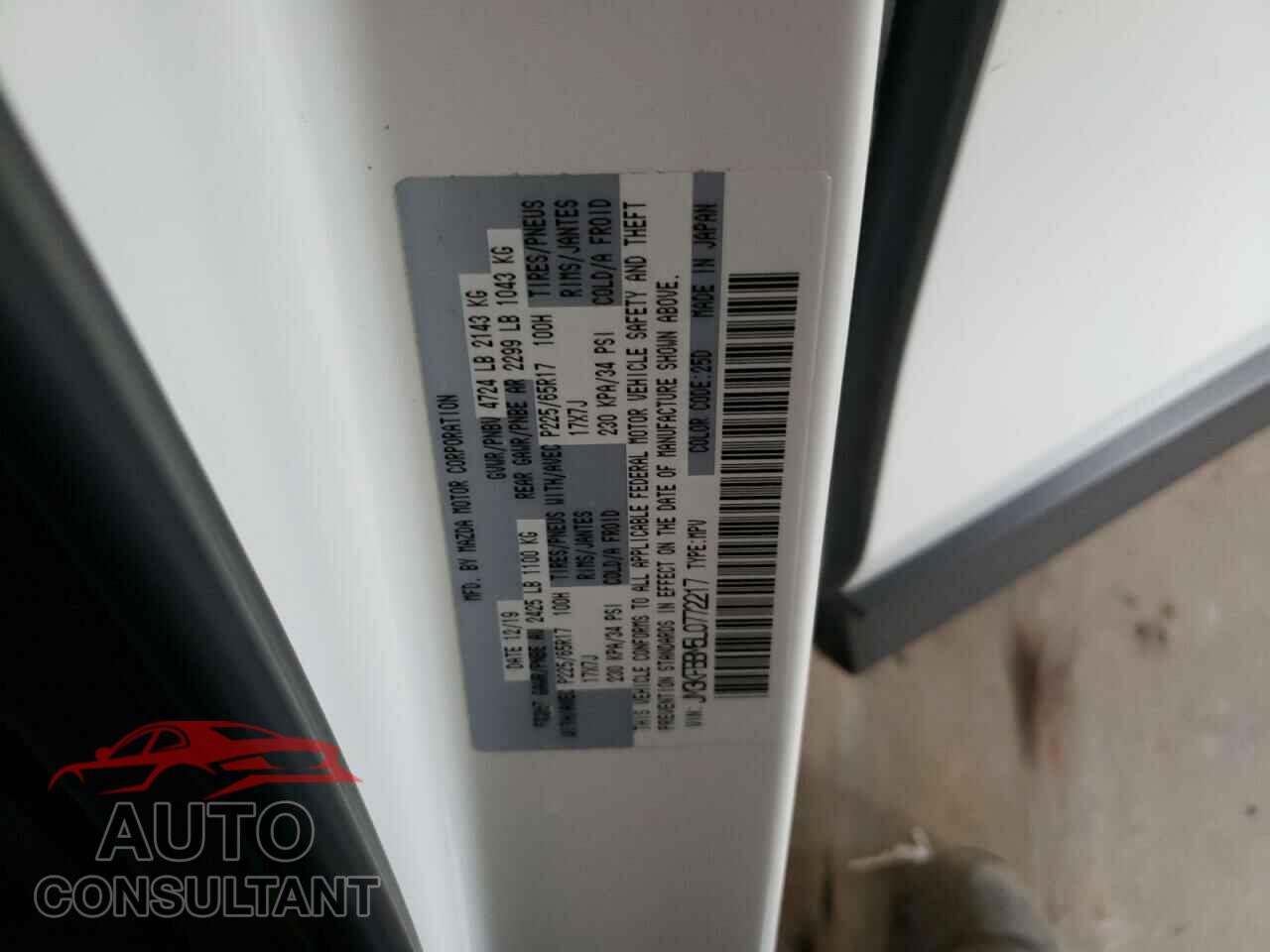 MAZDA CX-5 2020 - JM3KFBBM5L0772217