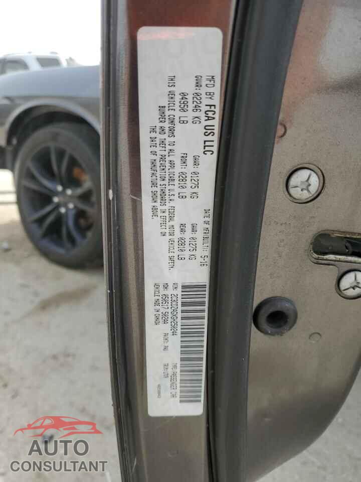 DODGE CHALLENGER 2016 - 2C3CDZAGXGH250244