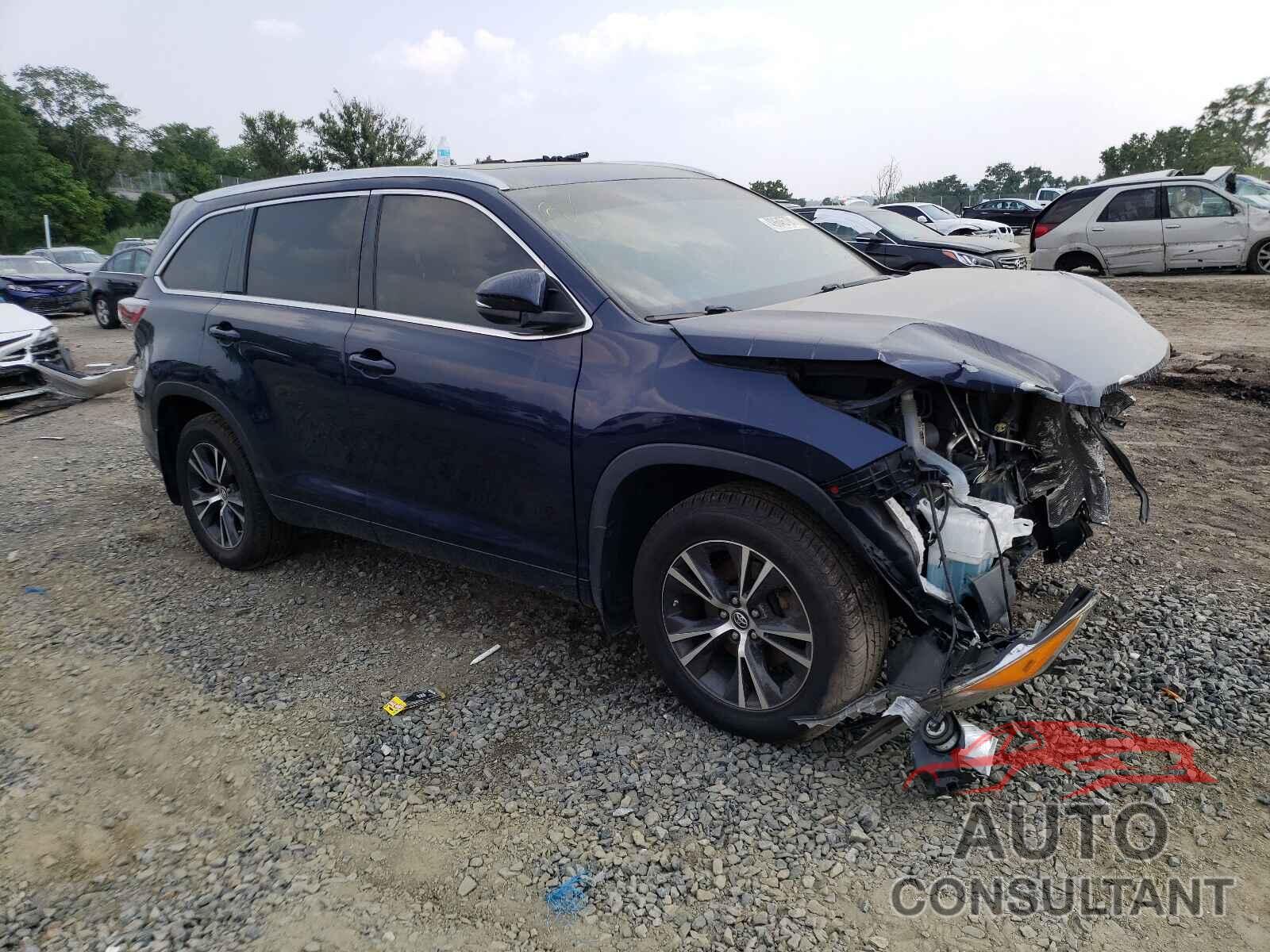 TOYOTA HIGHLANDER 2016 - 5TDJKRFHXGS308767