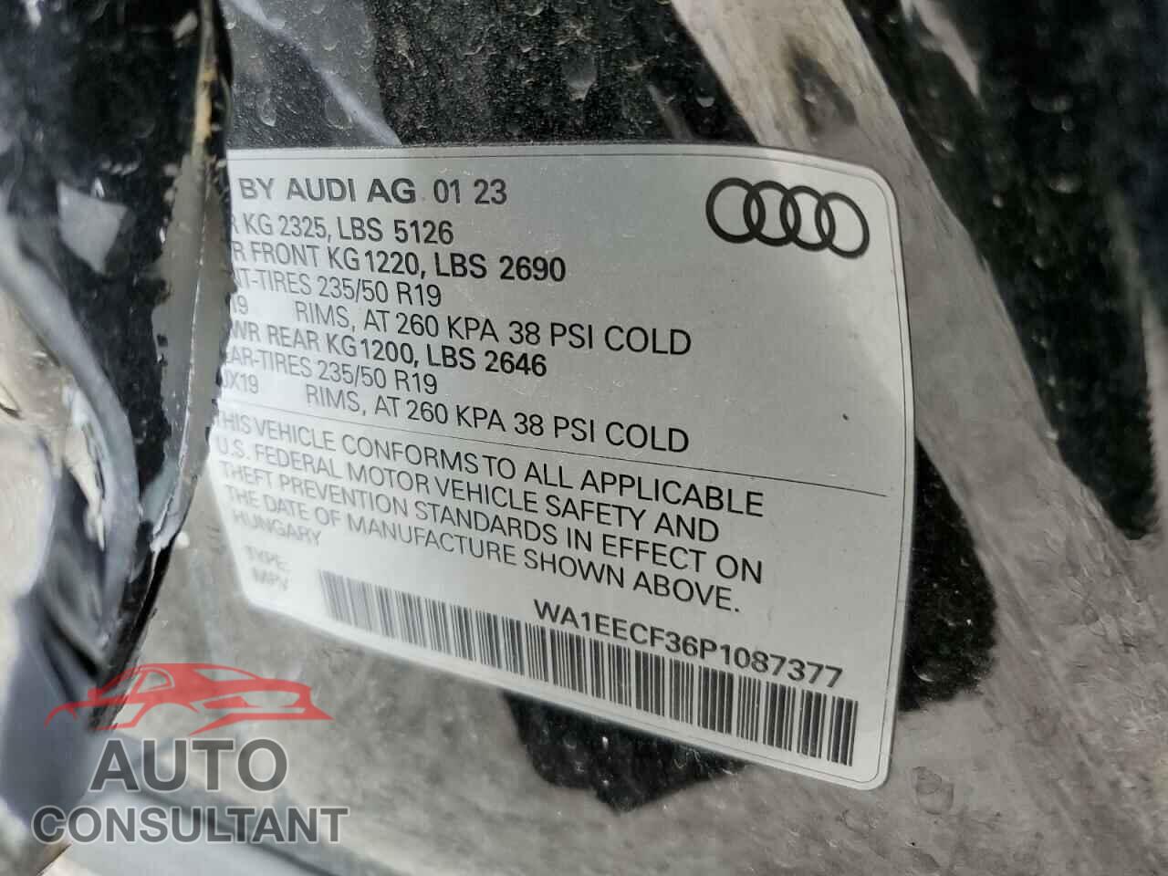 AUDI Q3 2023 - WA1EECF36P1087377