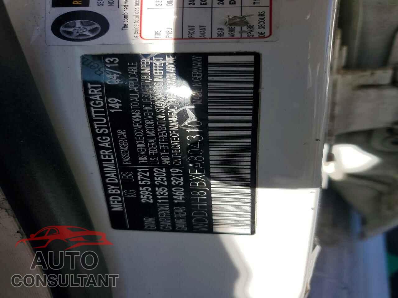 MERCEDES-BENZ E-CLASS 2014 - WDDHH8JBXEA804310