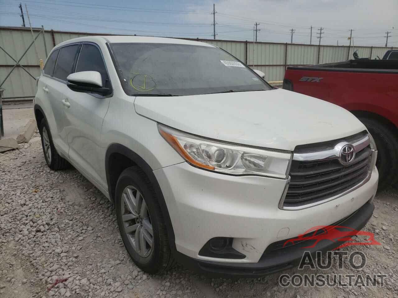 TOYOTA HIGHLANDER 2016 - 5TDZARFH5GS018992