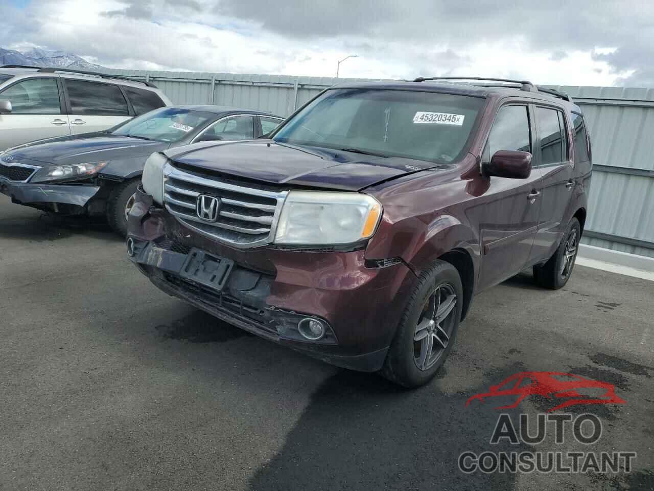 HONDA PILOT 2012 - 5FNYF3H74CB035800