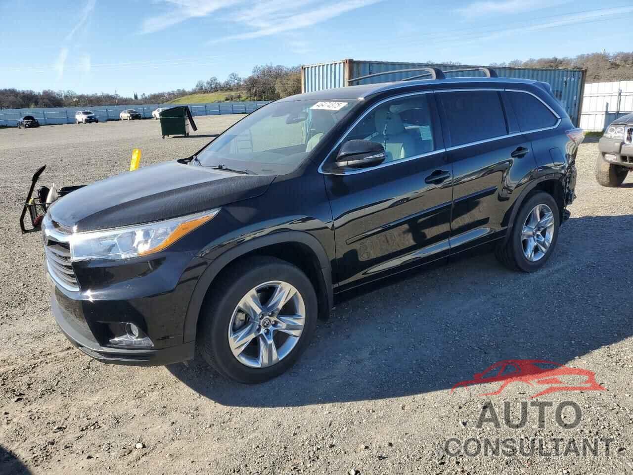 TOYOTA HIGHLANDER 2016 - 5TDDKRFH7GS322798