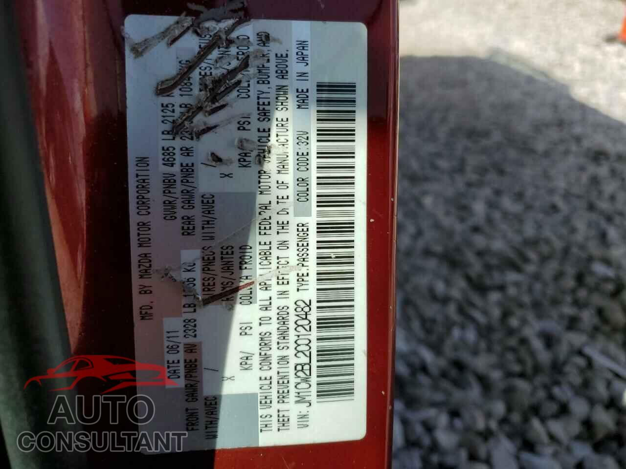 MAZDA 5 2012 - JM1CW2BL2C0120482