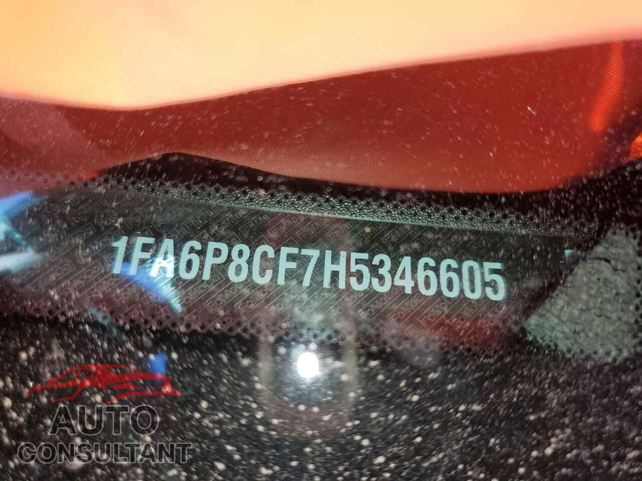 FORD MUSTANG 2017 - 1FA6P8CF7H5346605