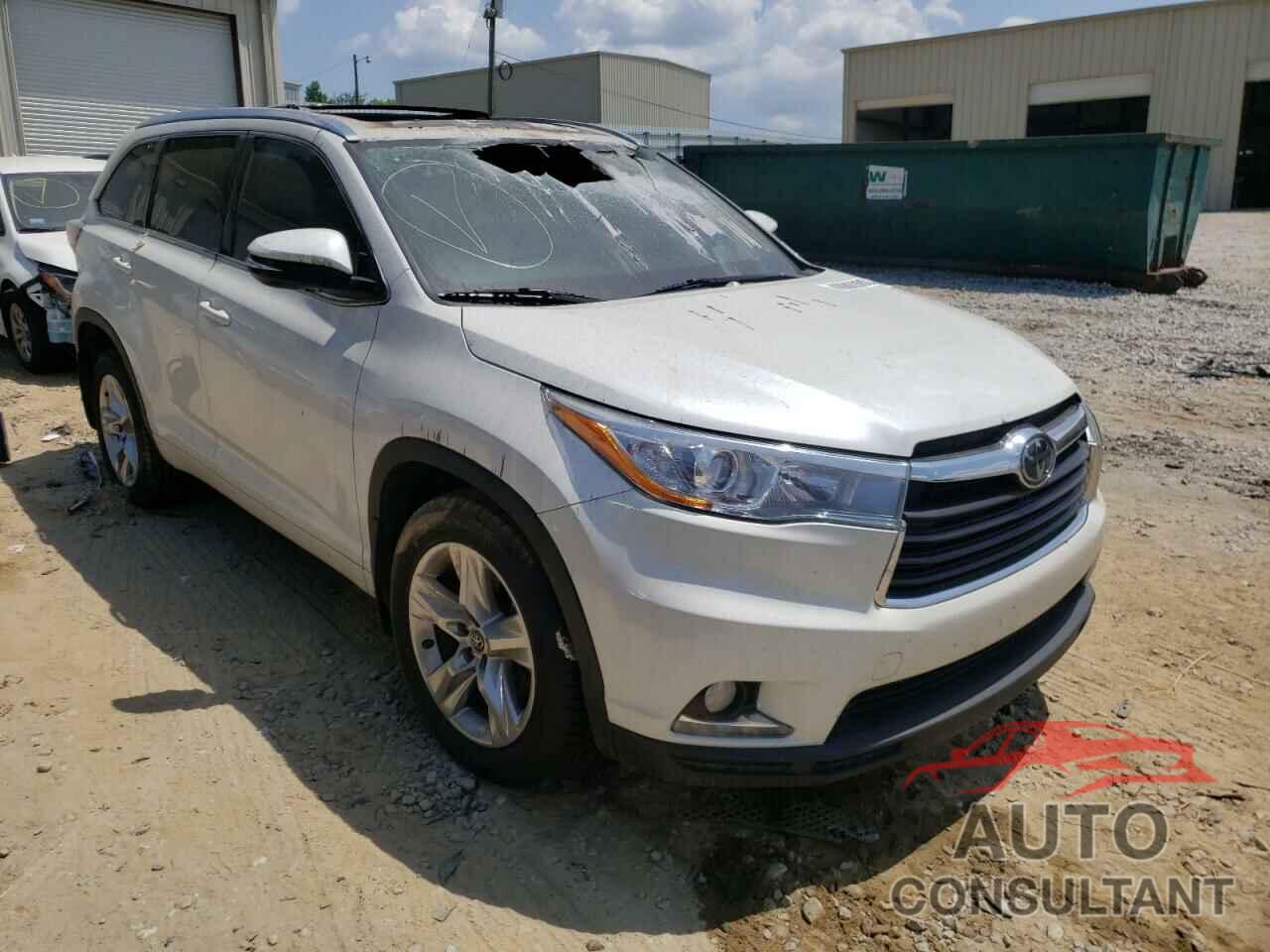 TOYOTA HIGHLANDER 2016 - 5TDDKRFH7GS346373