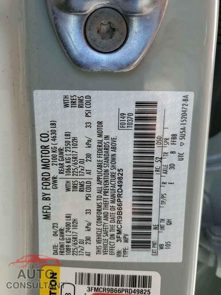 FORD BRONCO 2023 - 3FMCR9B66PRD49825