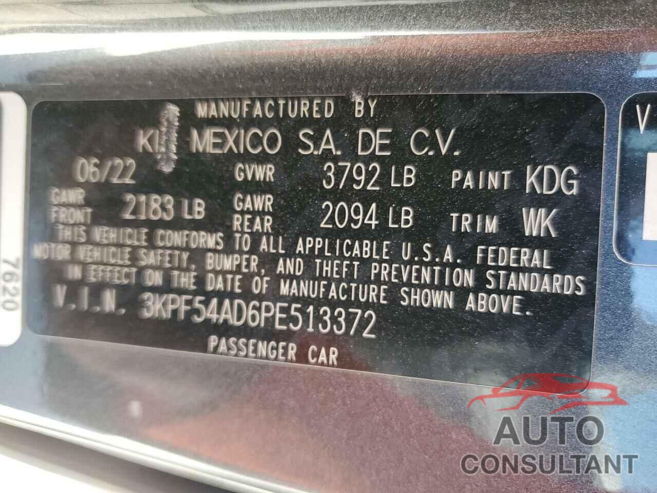 KIA FORTE 2023 - 3KPF54AD6PE513372