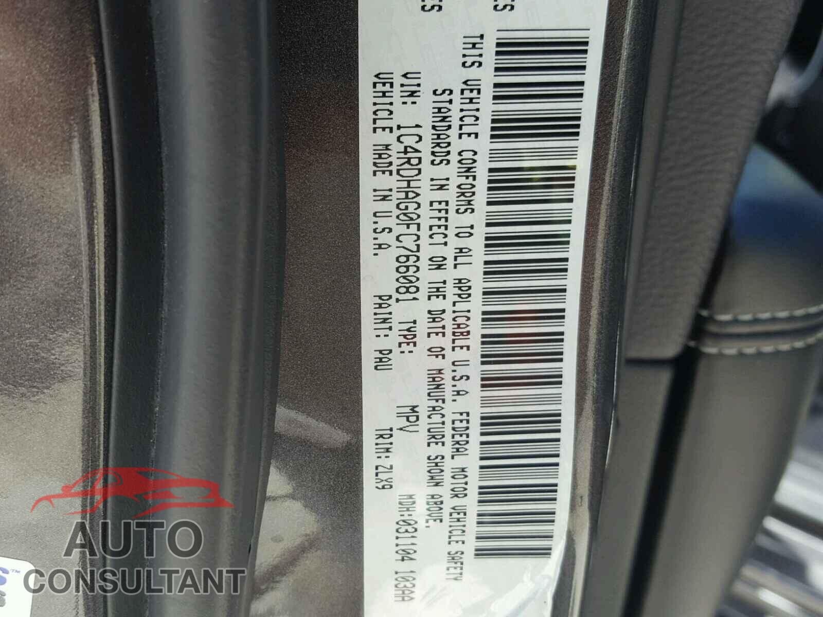 DODGE DURANGO SXT 2015 - 1C4RDHAG0FC766081