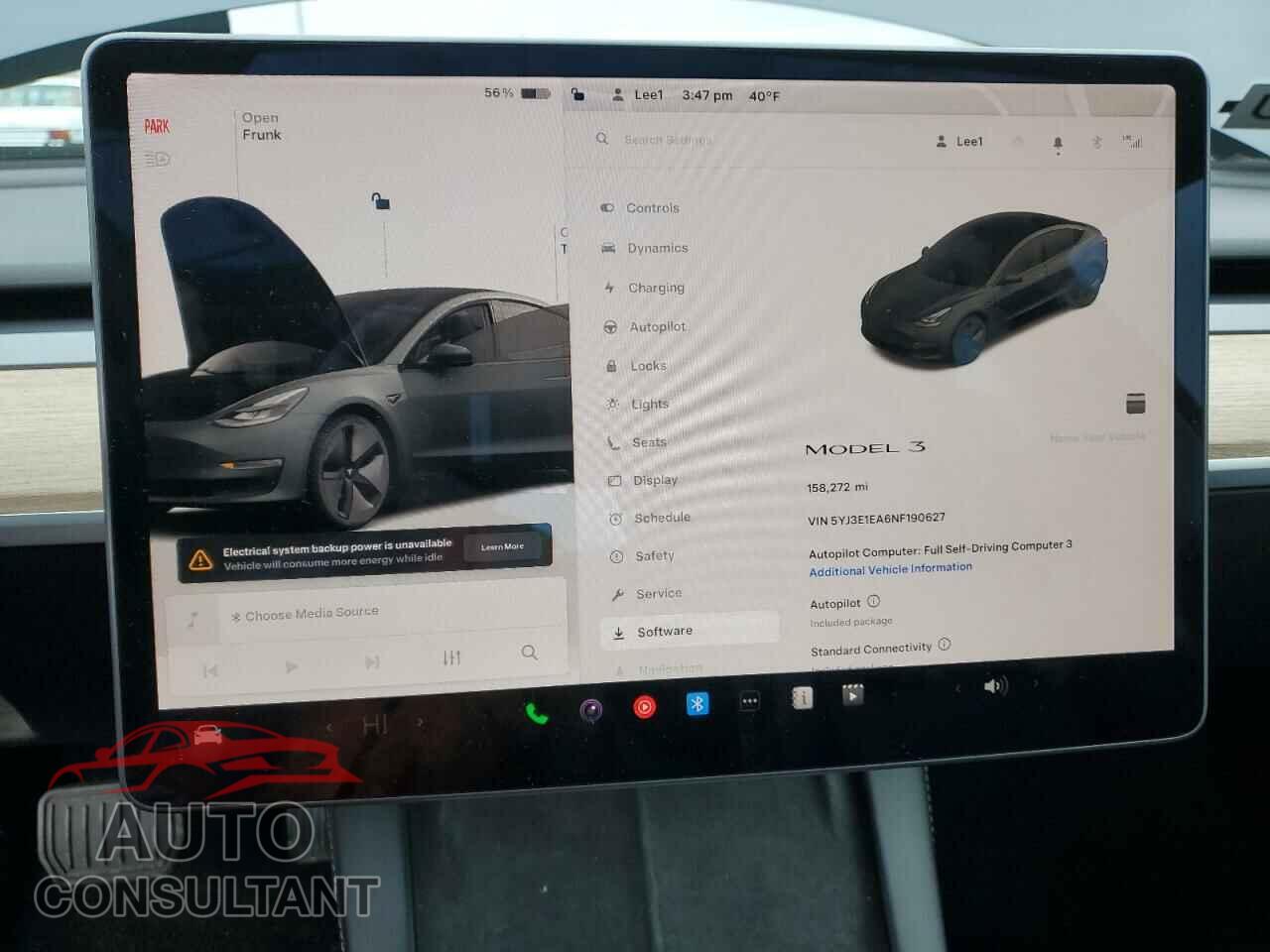 TESLA MODEL 3 2022 - 5YJ3E1EA6NF190627