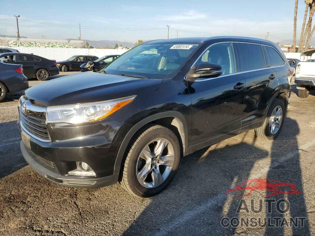 TOYOTA HIGHLANDER 2016 - 5TDYKRFH2GS127290