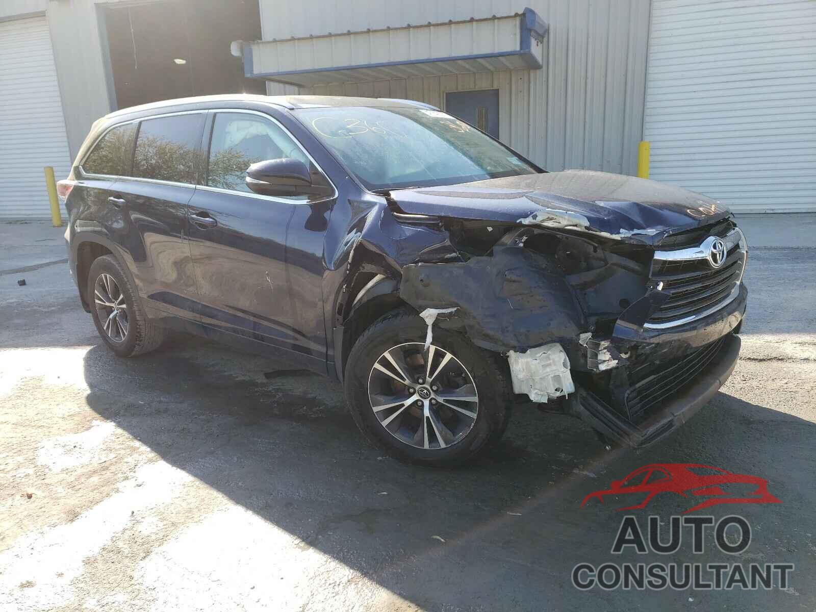TOYOTA HIGHLANDER 2016 - 5TDJKRFH8GS306581
