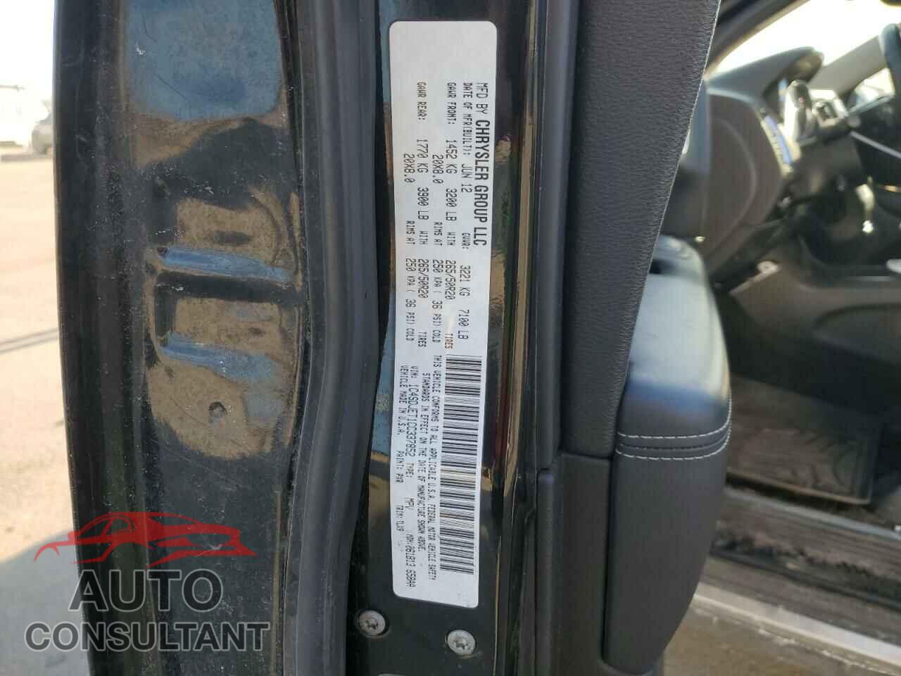 DODGE DURANGO 2012 - 1C4SDJET1CC337852