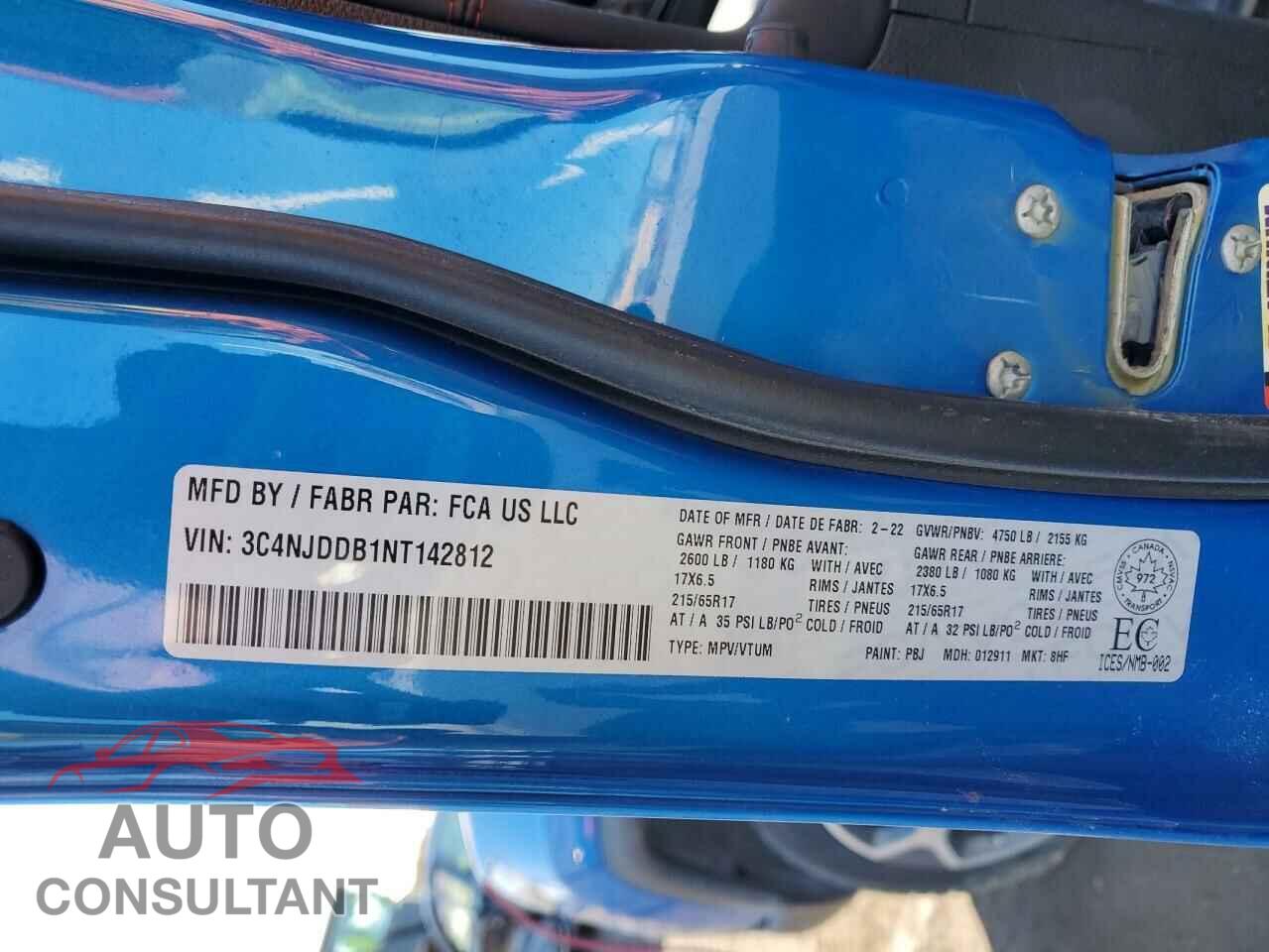 JEEP COMPASS 2022 - 3C4NJDDB1NT142812