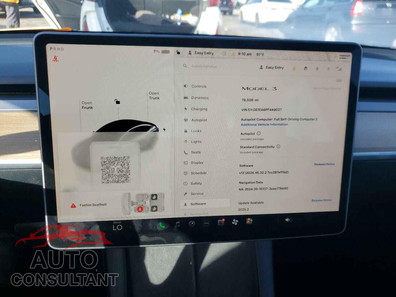 TESLA MODEL 3 2023 - 5YJ3E1EA6PF449037
