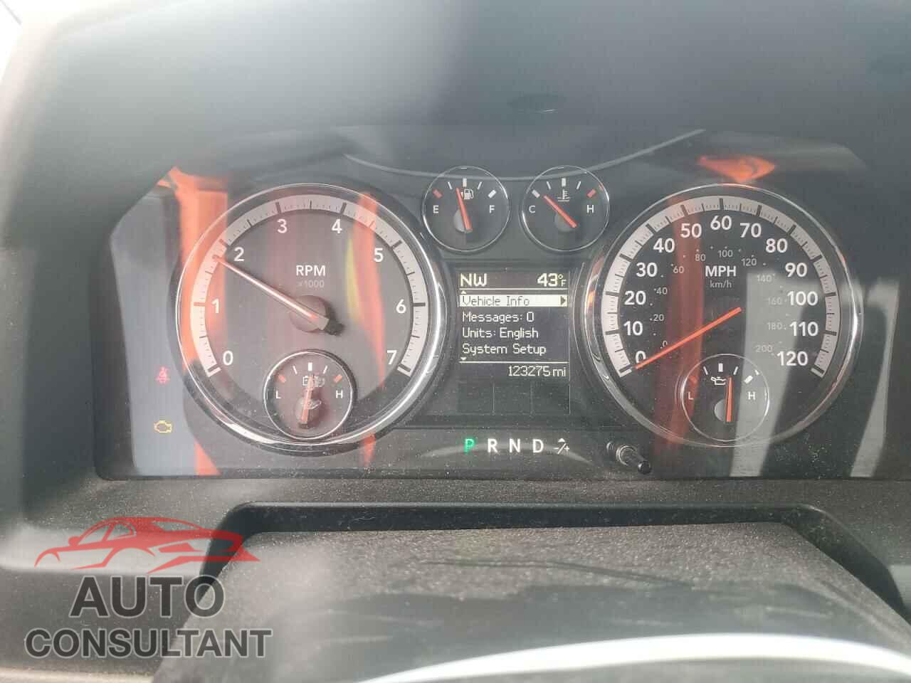 DODGE RAM 1500 2012 - 1C6RD7GT8CS218093