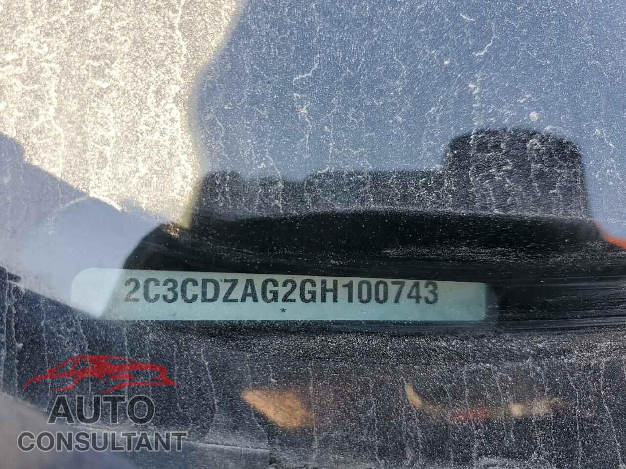 DODGE CHALLENGER 2016 - 2C3CDZAG2GH100743
