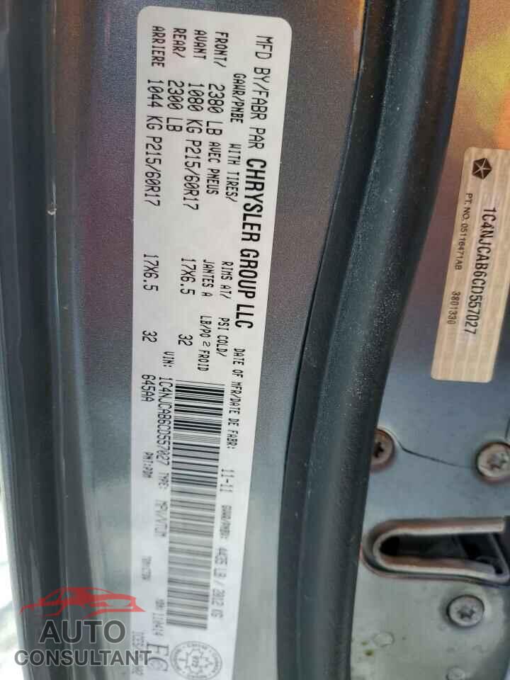 JEEP COMPASS 2012 - 1C4NJCAB6CD557027