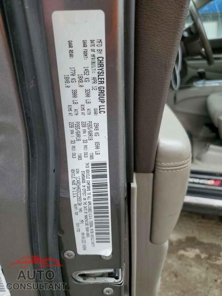 DODGE DURANGO 2012 - 1C4RDHAG5CC293130