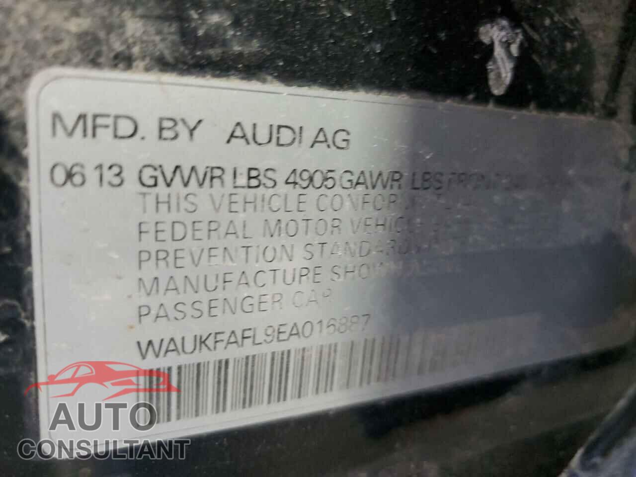 AUDI A4 2014 - WAUKFAFL9EA016887