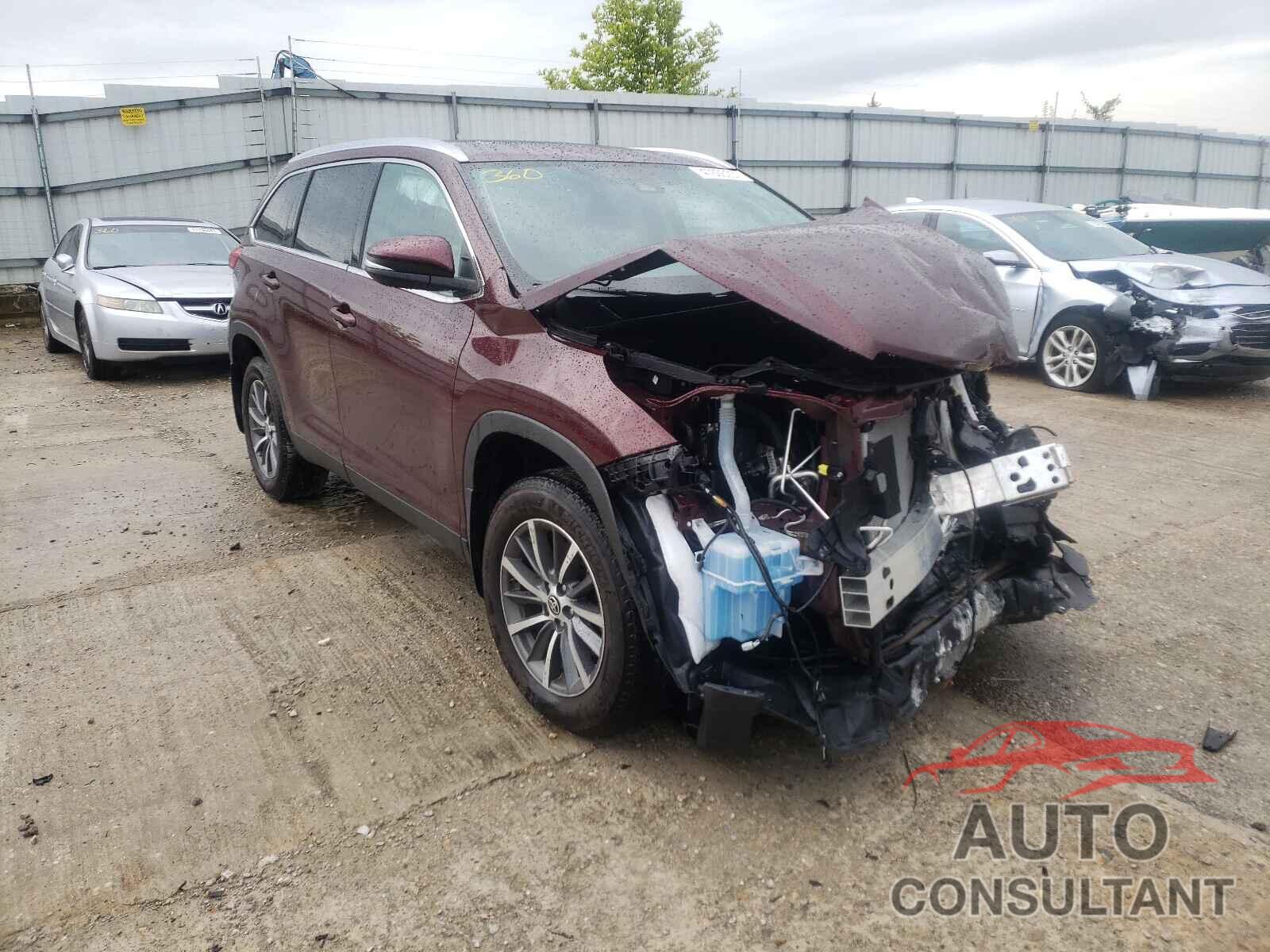 TOYOTA HIGHLANDER 2019 - 5TDJZRFHXKS743387