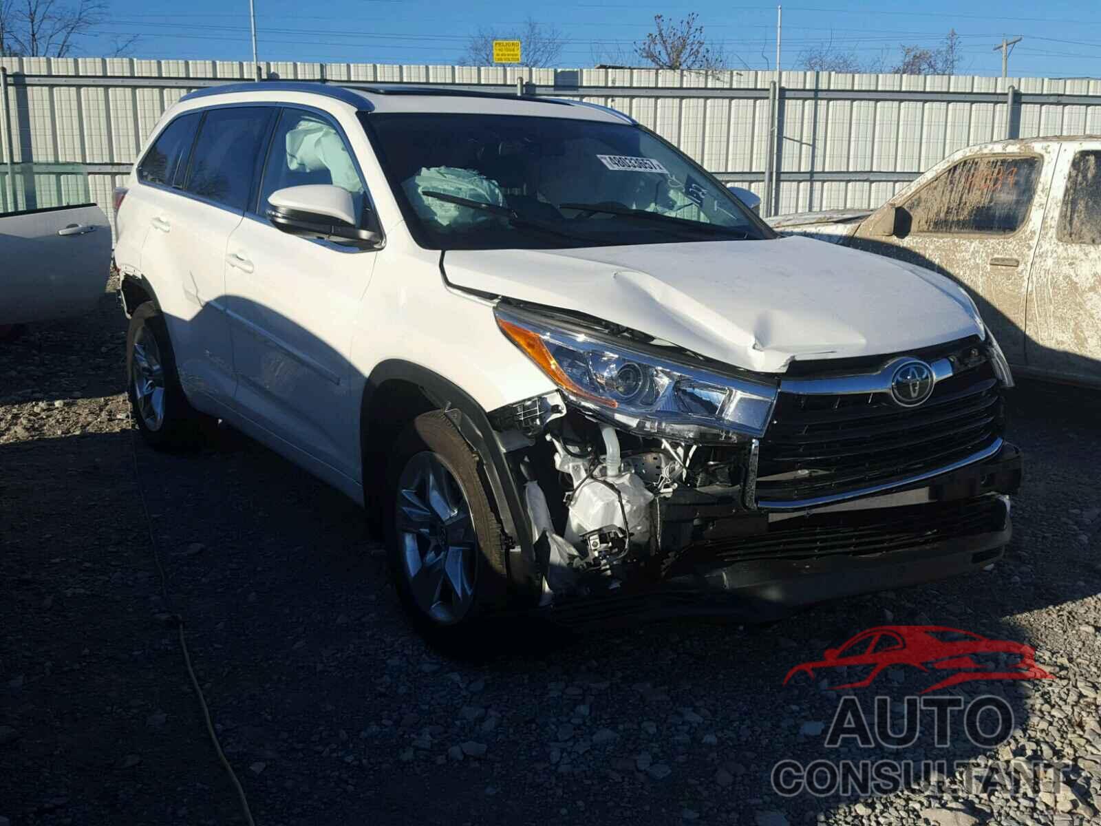 TOYOTA HIGHLANDER 2016 - 5TDDKRFH3GS332955