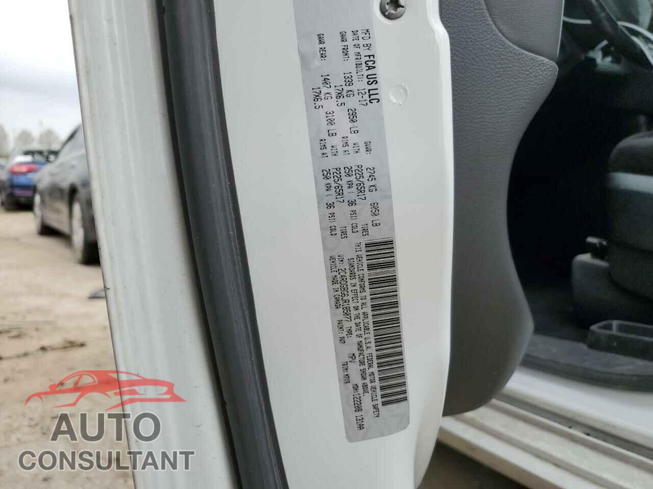 DODGE CARAVAN 2018 - 2C4RDGBG6JR185077