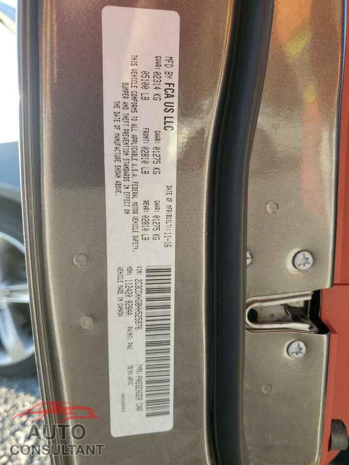 DODGE CHARGER 2017 - 2C3CDXHG8HH525976