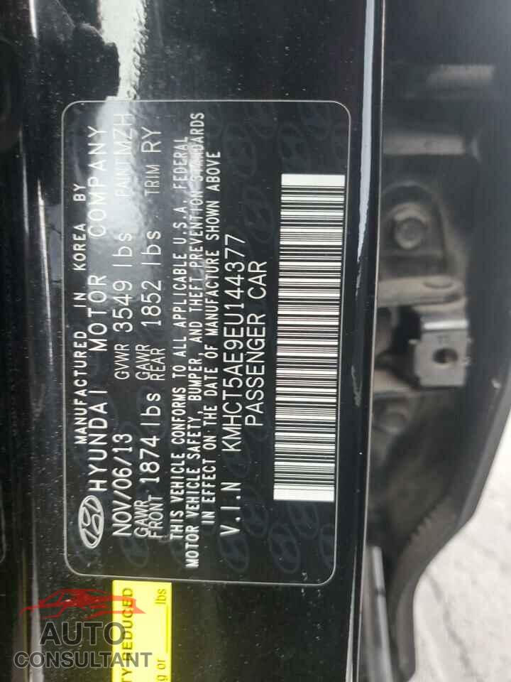 HYUNDAI ACCENT 2014 - KMHCT5AE9EU144377