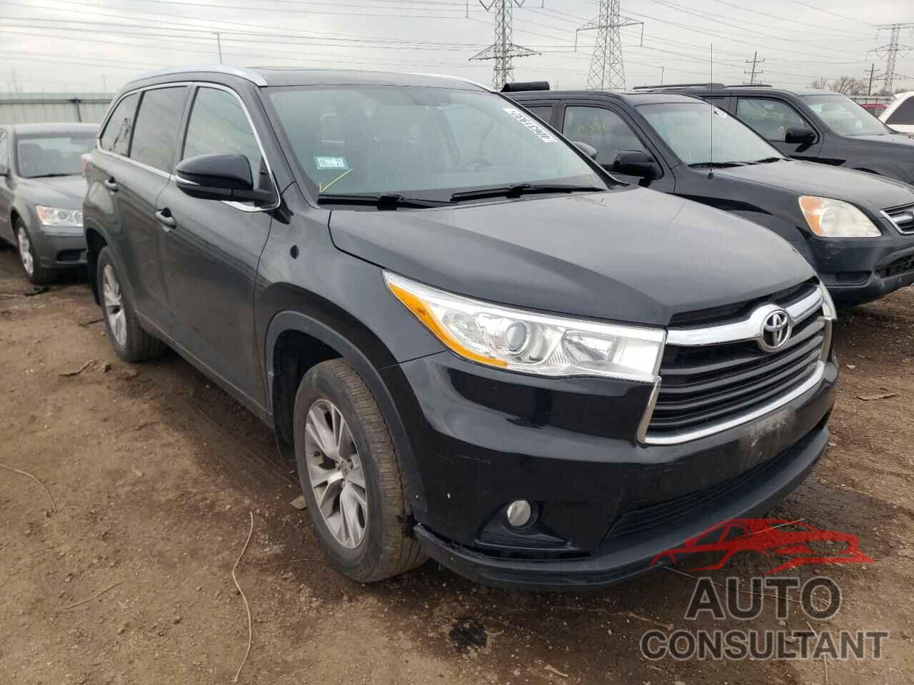 TOYOTA HIGHLANDER 2014 - 5TDJKRFH4ES044099