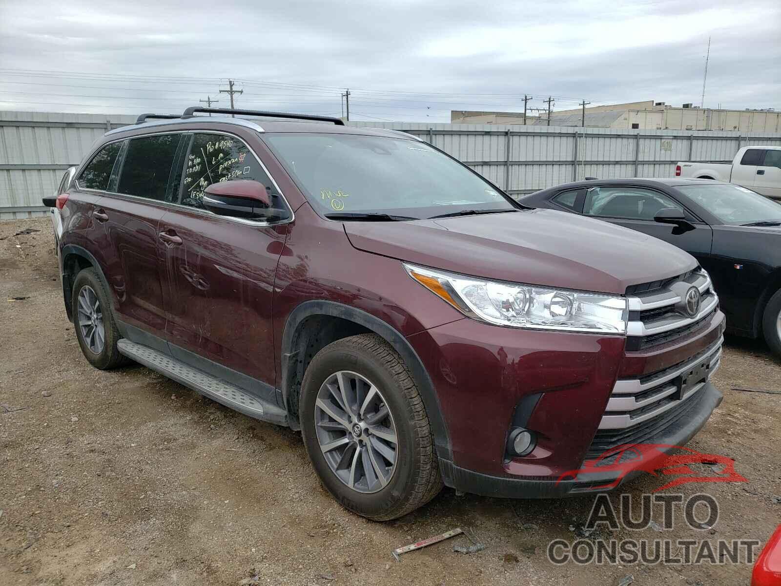 TOYOTA HIGHLANDER 2019 - 5TDKZRFH7KS339967
