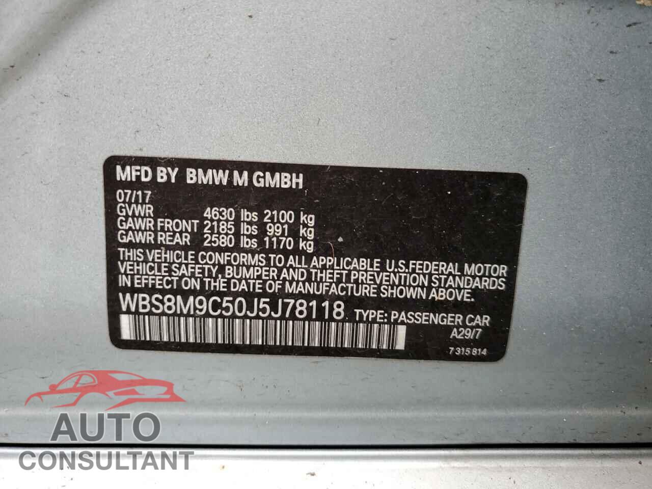 BMW M3 2018 - WBS8M9C50J5J78118