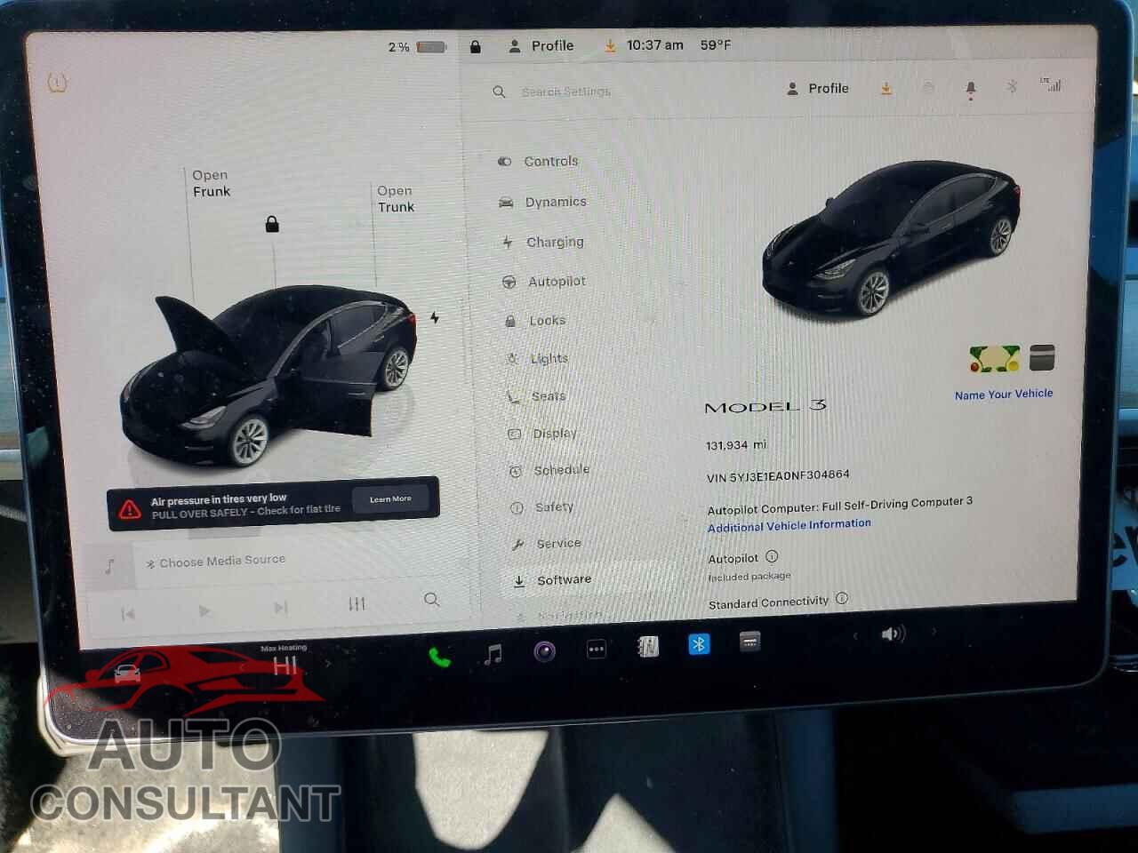 TESLA MODEL 3 2022 - 5YJ3E1EA0NF304864