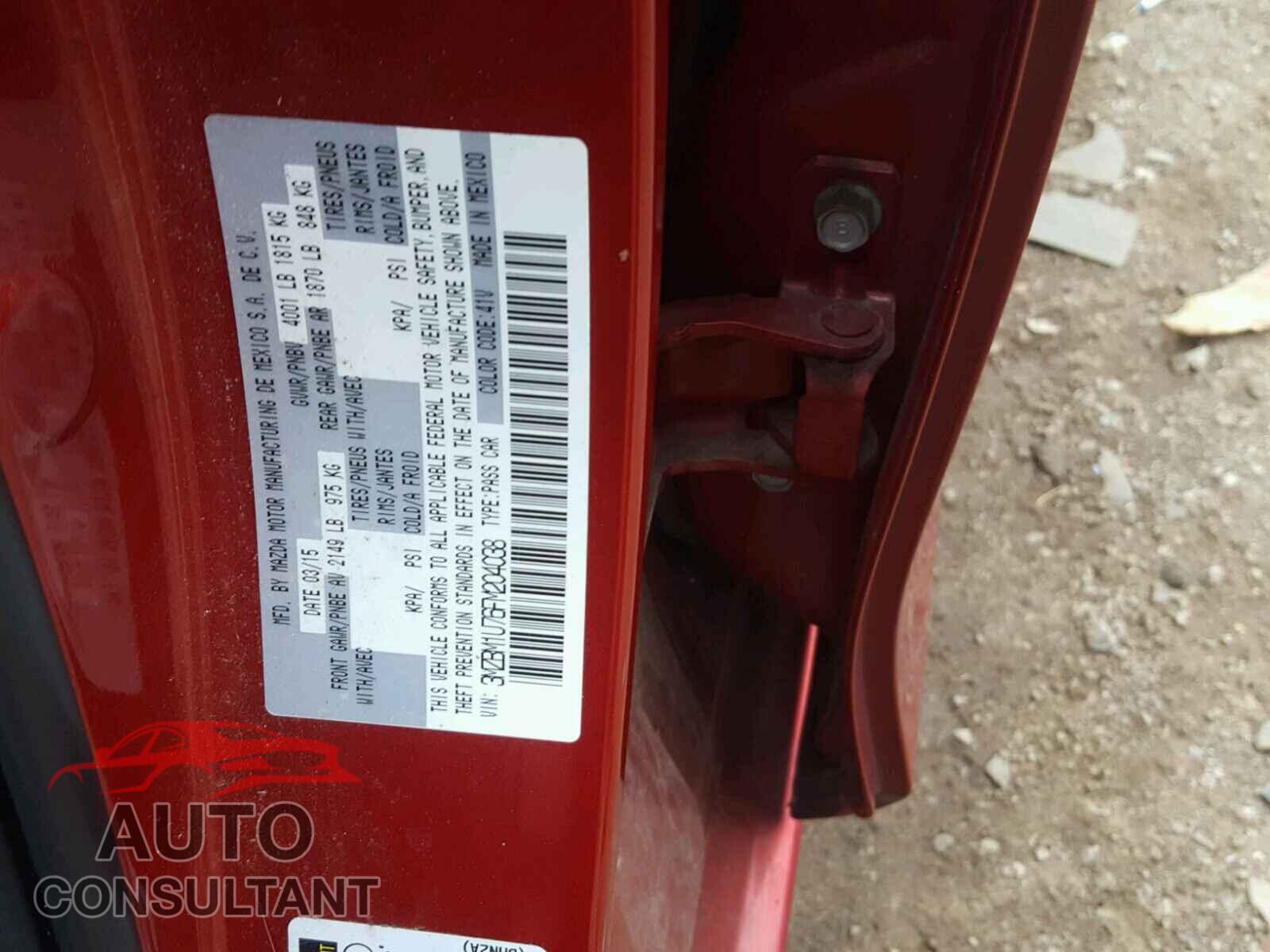 MAZDA 3 2015 - 3MZBM1U76FM204038
