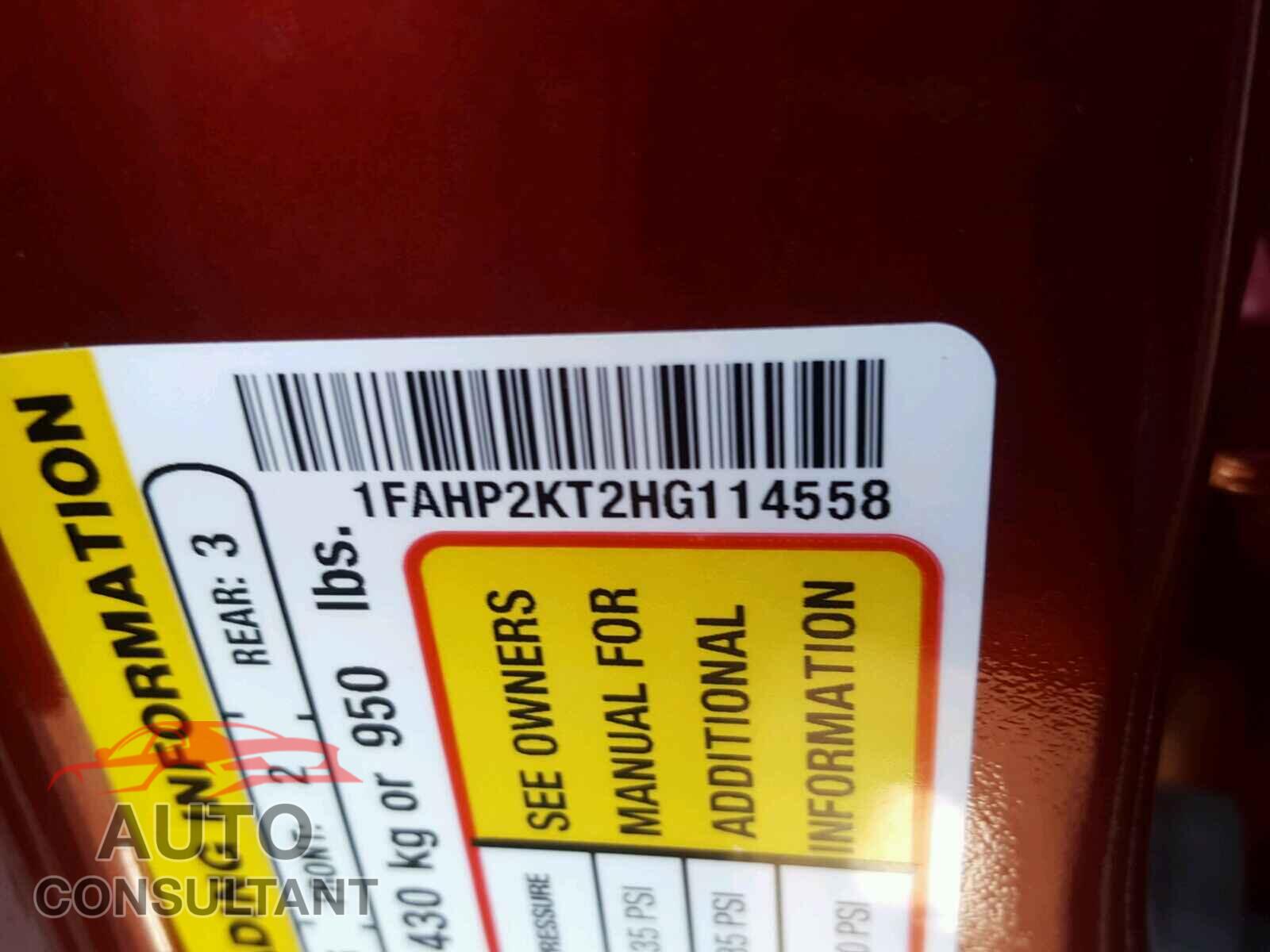 FORD TAURUS 2017 - 1FAHP2KT2HG114558