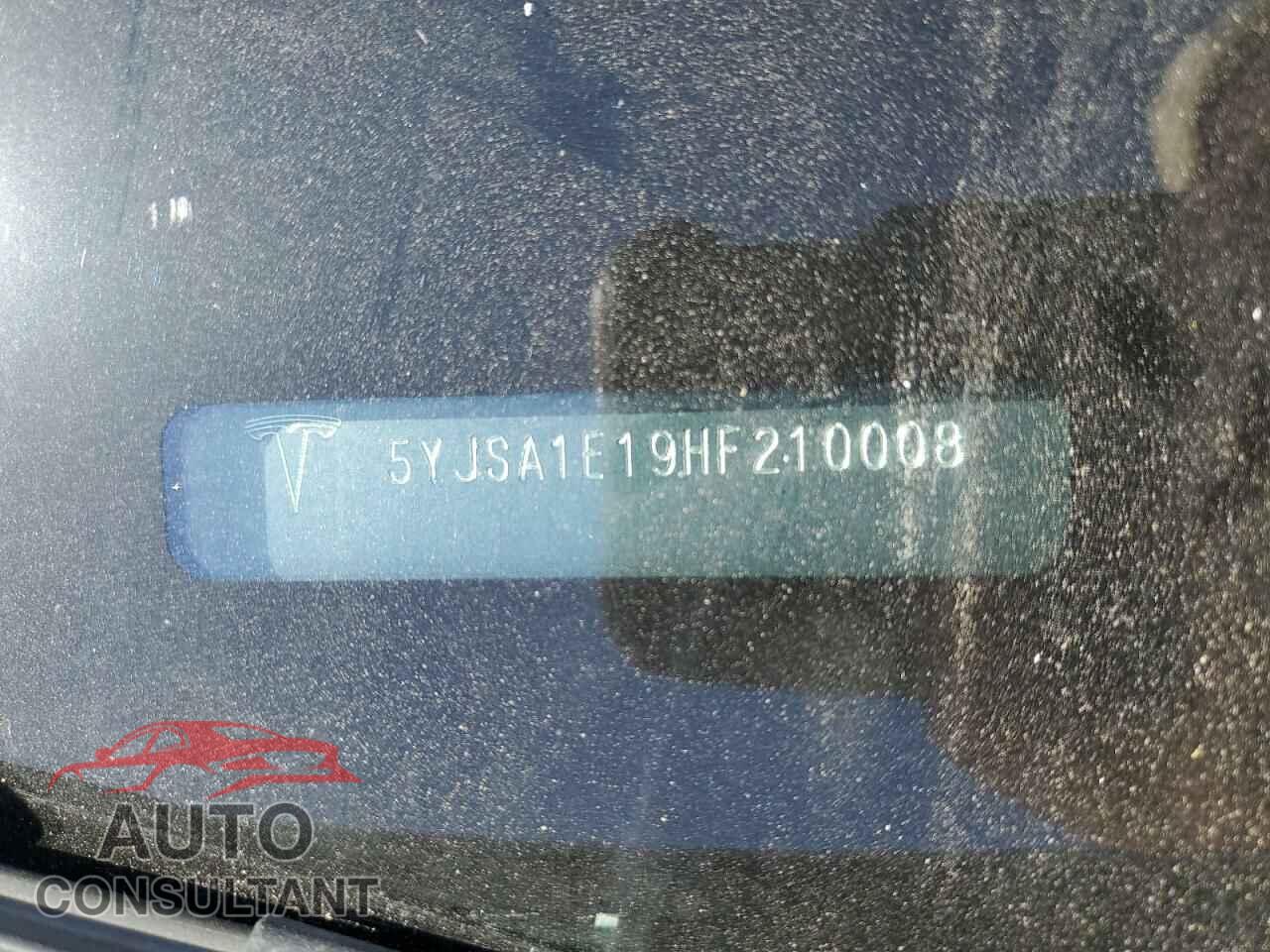 TESLA MODEL S 2017 - 5YJSA1E19HF210008