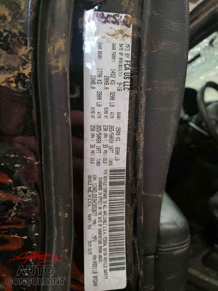 DODGE DURANGO 2017 - 1C4RDJDG3HC652677