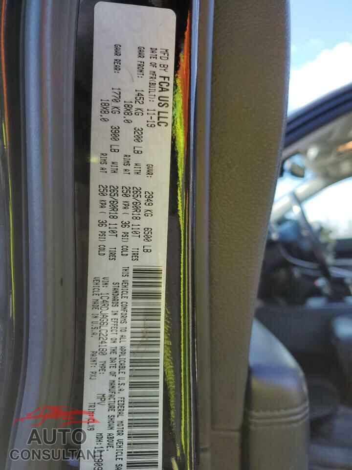 DODGE DURANGO 2020 - 1C4RDJAG6LC224180