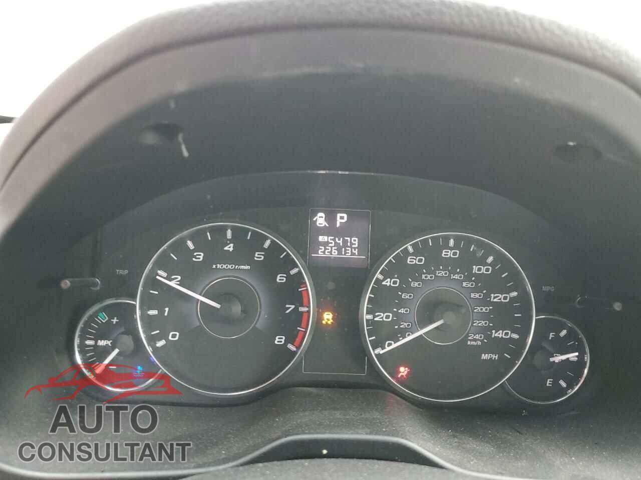 SUBARU OUTBACK 2012 - 4S4BRCCC8C3302723