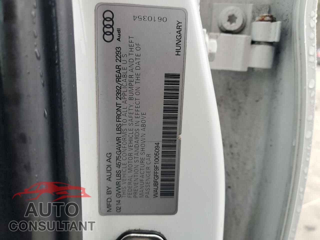 AUDI A3 2015 - WAUBFGFF9F1005094
