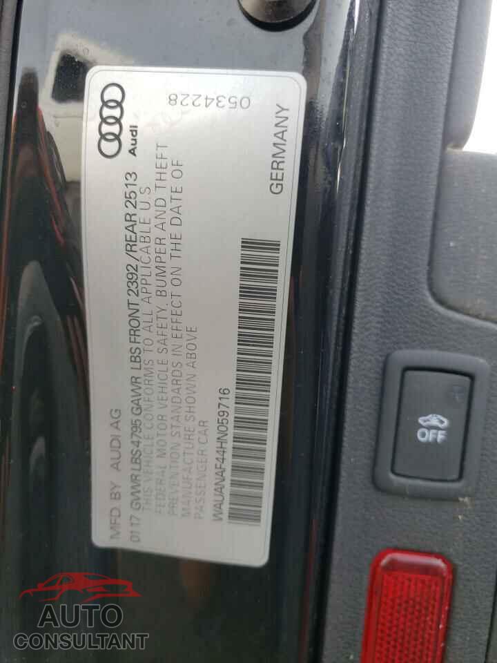 AUDI A4 2017 - WAUANAF44HN059716