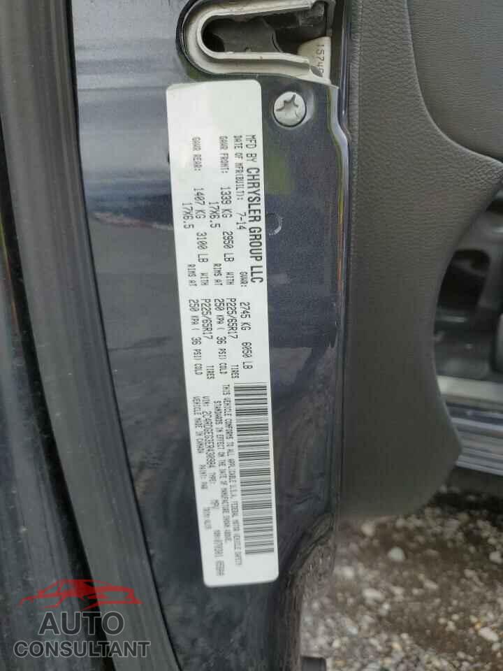 DODGE CARAVAN 2014 - 2C4RDGEG3ER430984