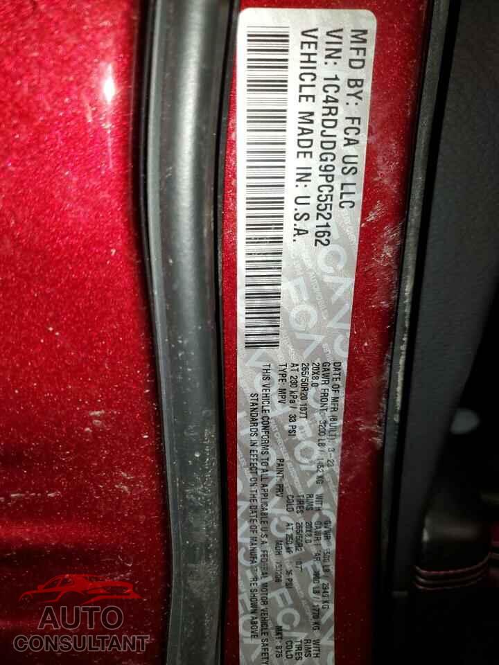 DODGE DURANGO 2023 - 1C4RDJDG9PC552162